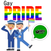 Gay pride stickers – icons for WhatsApp