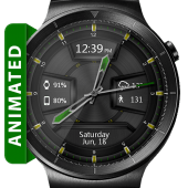 Daring Graphite HD WatchFace Widget Live Wallpaper